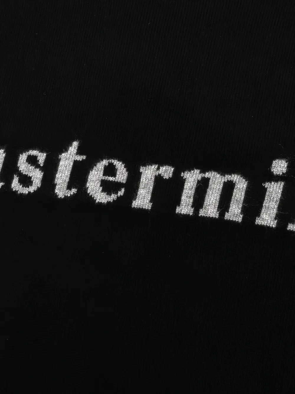 Mastermind Japan Intarsia trui met doodskop Zwart