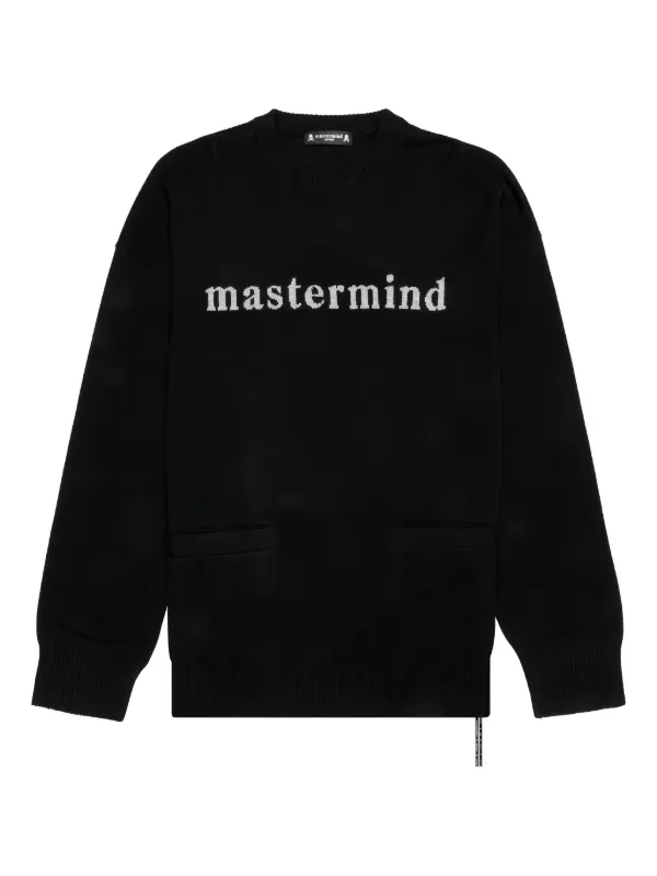 Mastermind Japan Skull intarsia-knit Sweater | Black | FARFETCH