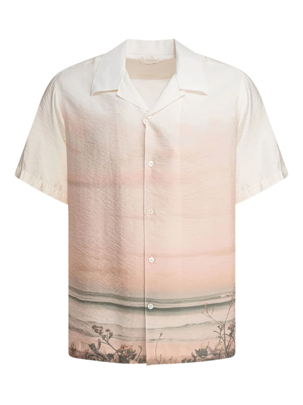 seascape-print shirt