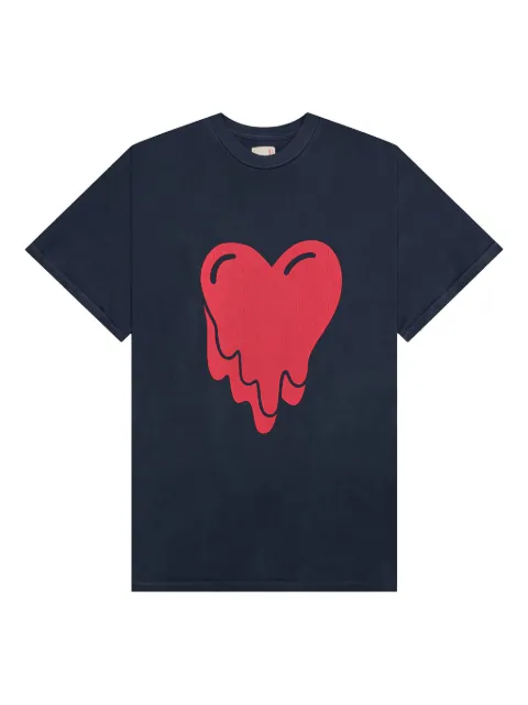 Emotionally Unavailable melting-heart logo T-shirt