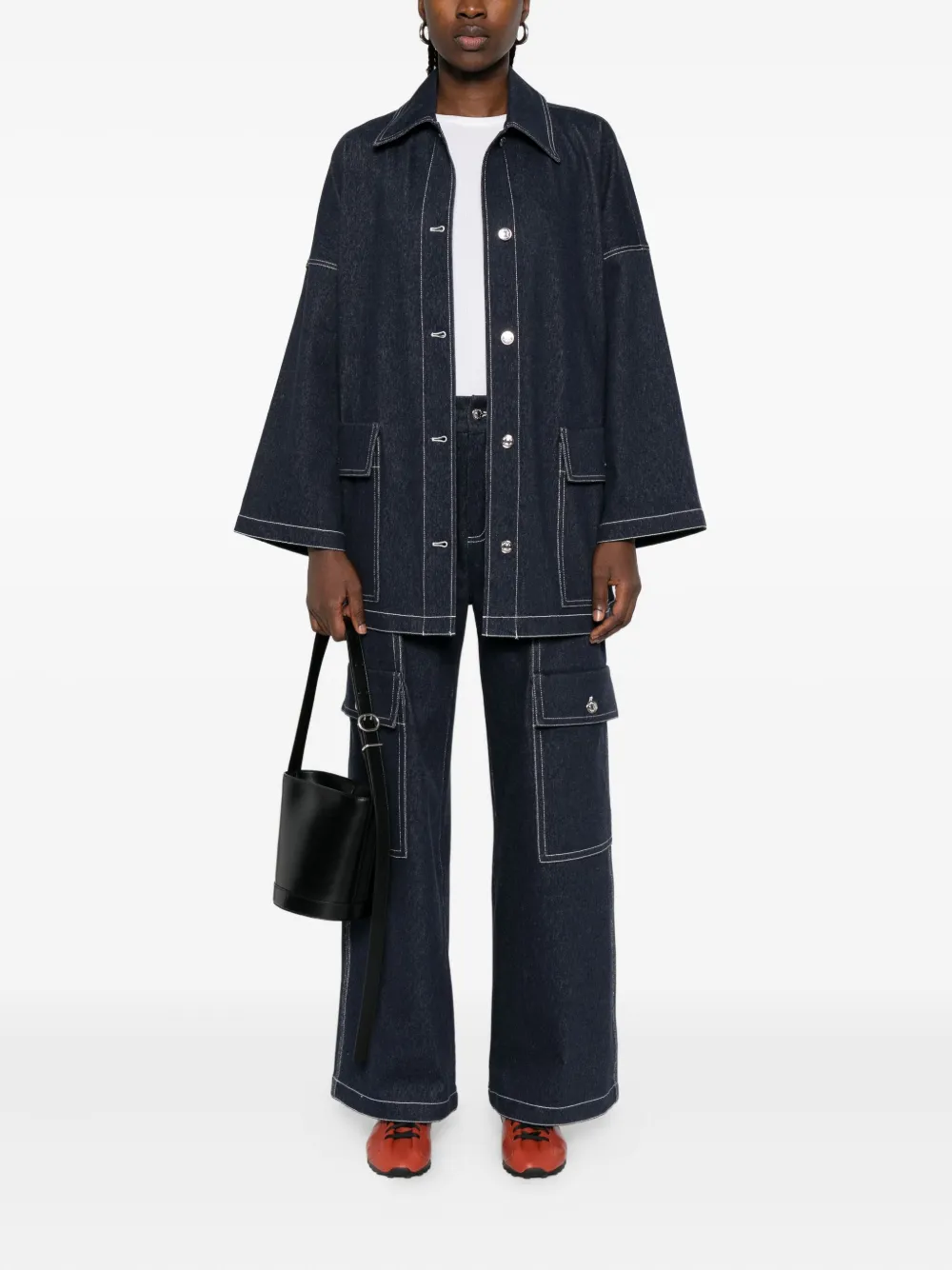 Max Mara Denim blouse - Blauw