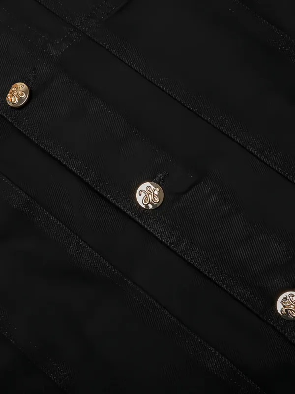 Willy Chavarria デニムジャケット | ブラック | FARFETCH JP