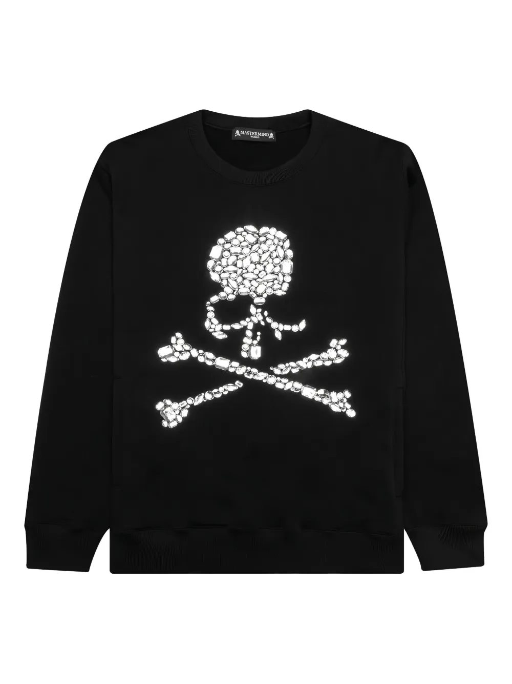 Mastermind World skull crystal-embellished sweatshirt - ブラック Mastermind World skull crystal-embellished sweatshirt - ブラック
