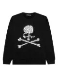 Mastermind World skull crystal-embellished sweatshirt - Black