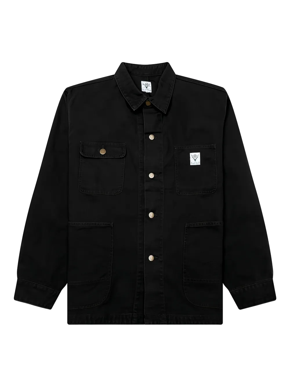SOUTH2 WEST8 cotton canvas shirt jacket - ブラック SOUTH2 WEST8 cotton canvas shirt jacket - ブラック