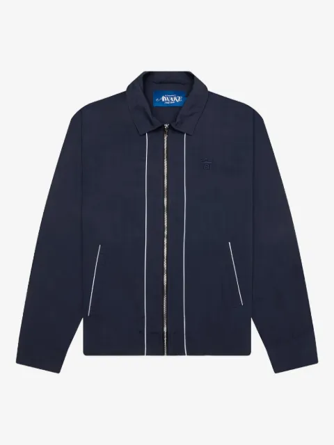 Awake NY logo-embroidered zip-front jacket