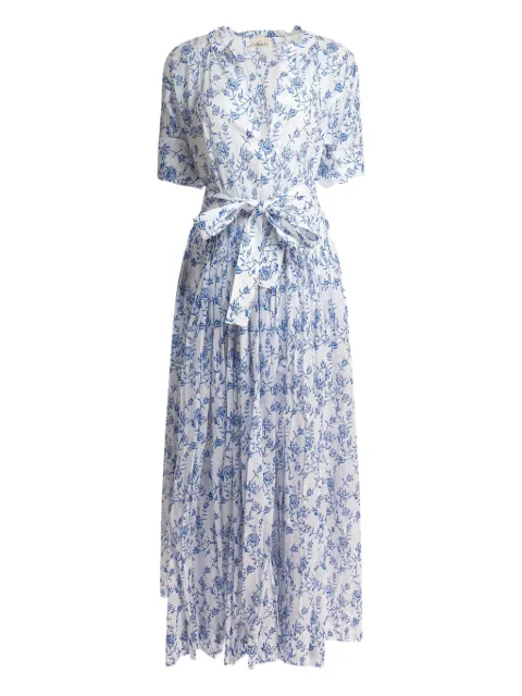 Tallulah Resortwear vestido plisado con estampado floral