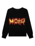 MEMBERS OF THE RAGE back-logo knit cardigan - Black