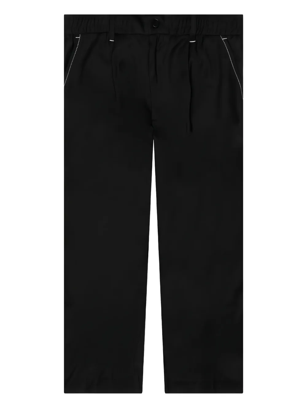 contrast-stitching trousers