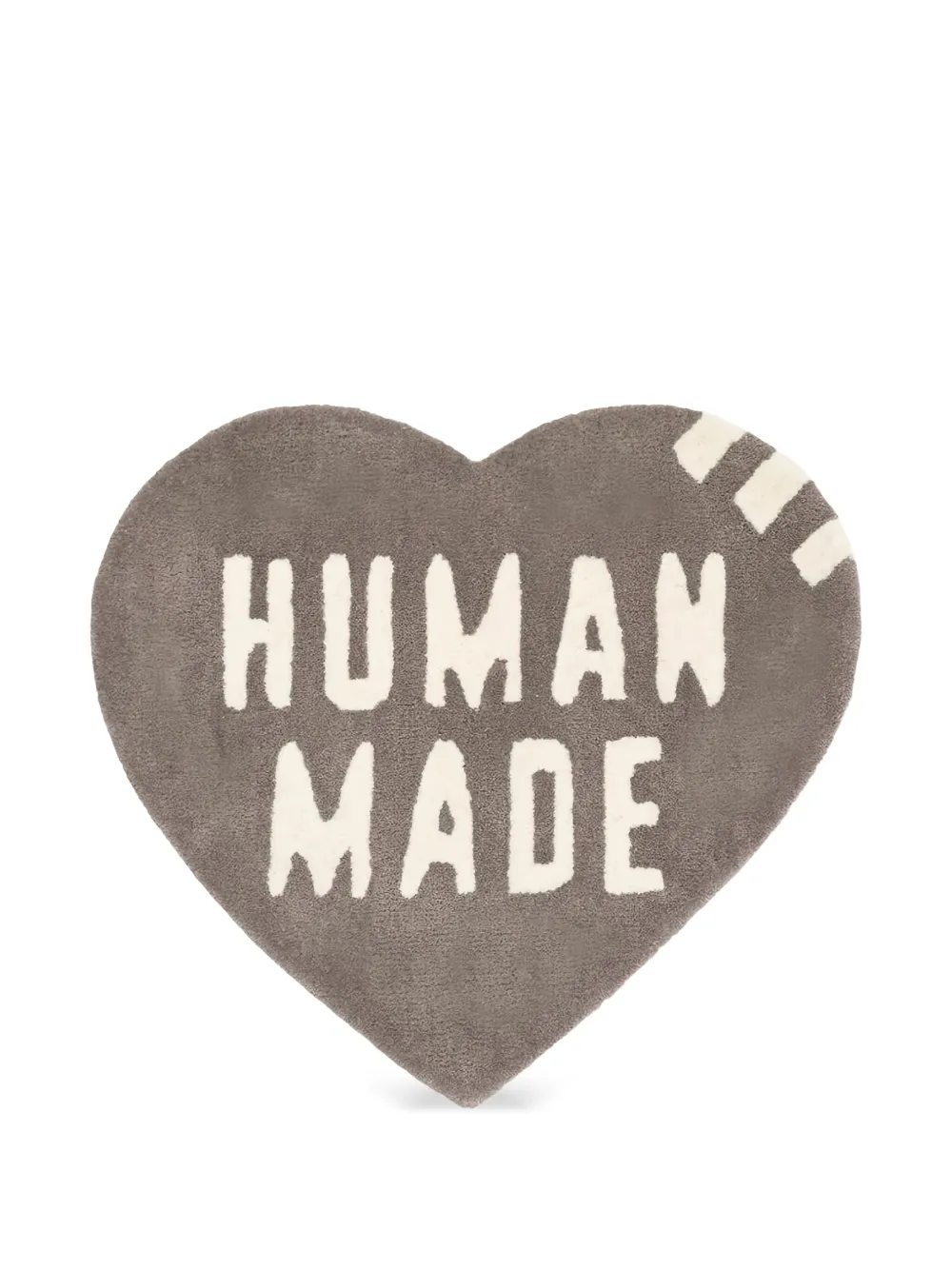 Human Made heart rug | Grey | Image 1