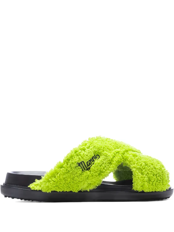 Marni Fussbett Sandals in Green