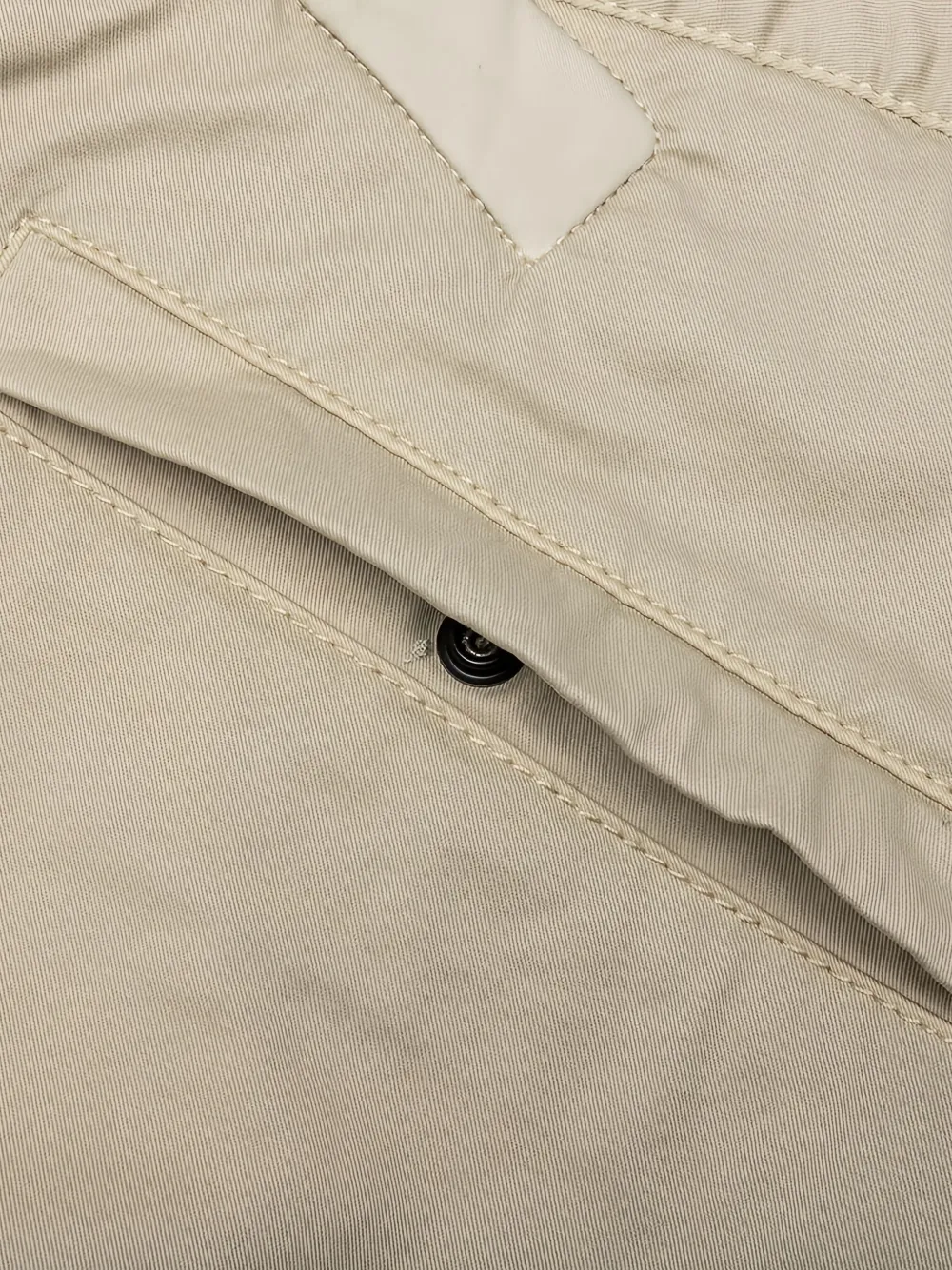 Stone Island Gabardine broek met cargo zak Beige