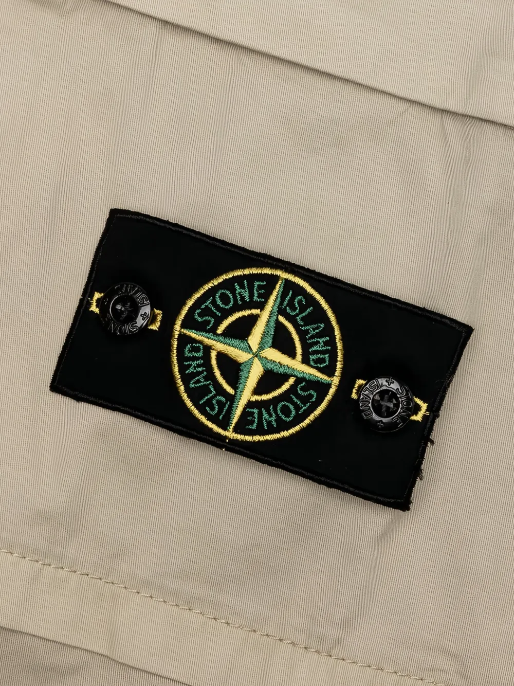 Stone Island Gabardine broek met cargo zak Beige