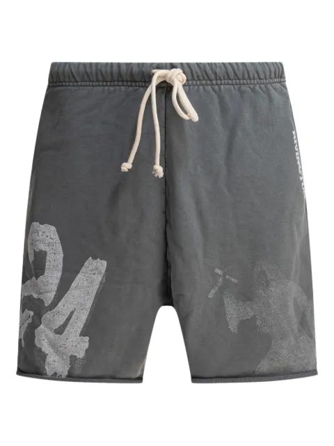 RRR123 graphic-print drawstring shorts