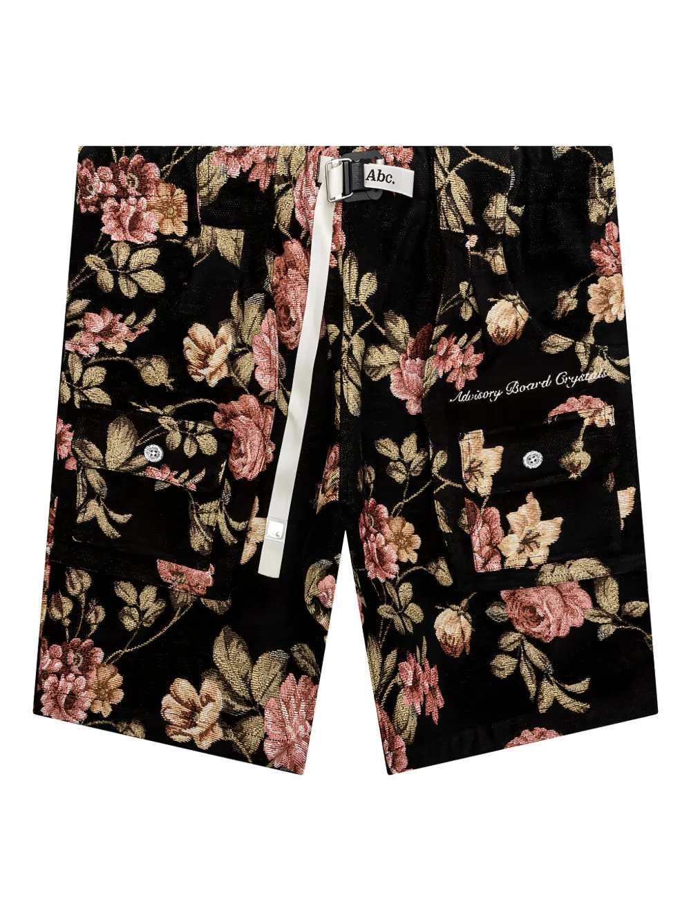 Advisory Board Crystals Waterproof shorts met bloemen jacquard Zwart