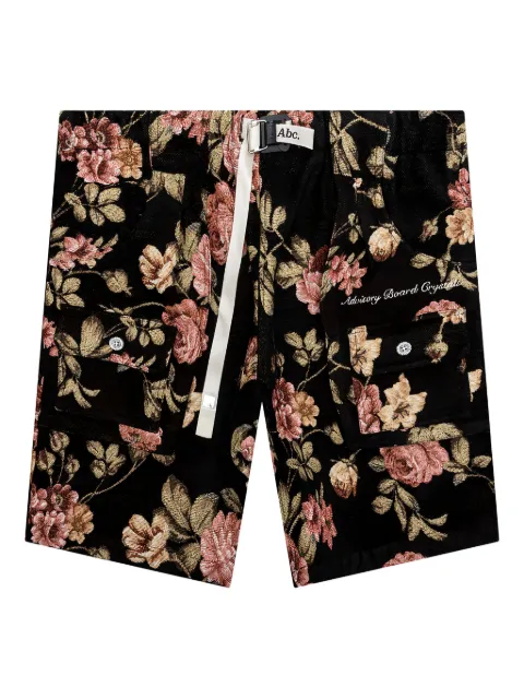 Advisory Board Crystals floral-jacquard waterproof shorts