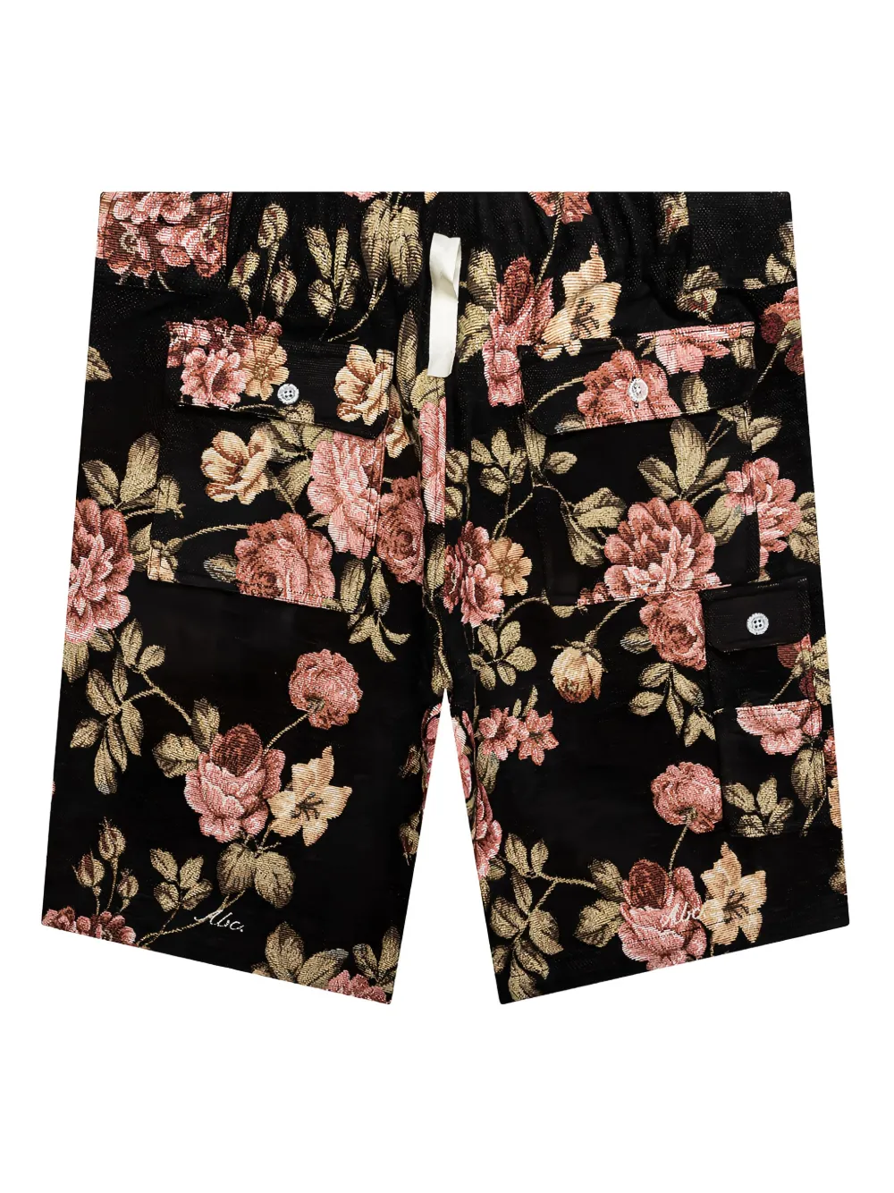 Advisory Board Crystals Waterproof shorts met bloemen jacquard Zwart