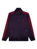 Needles side-stripe butterfly-embroidered jacket - Purple
