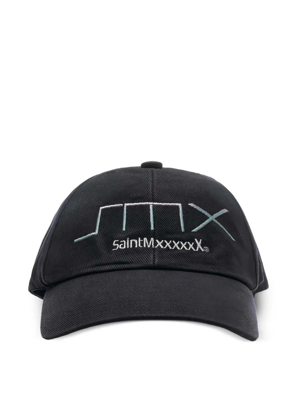 SAINT MXXXXXX embroidered-logo cap | Black | Image 1