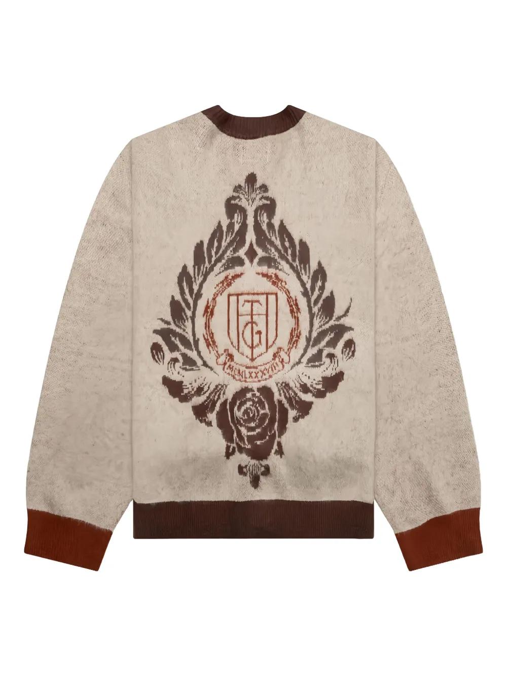 Honor The Gift intarsia-knit cardigan | Brown | Image 1