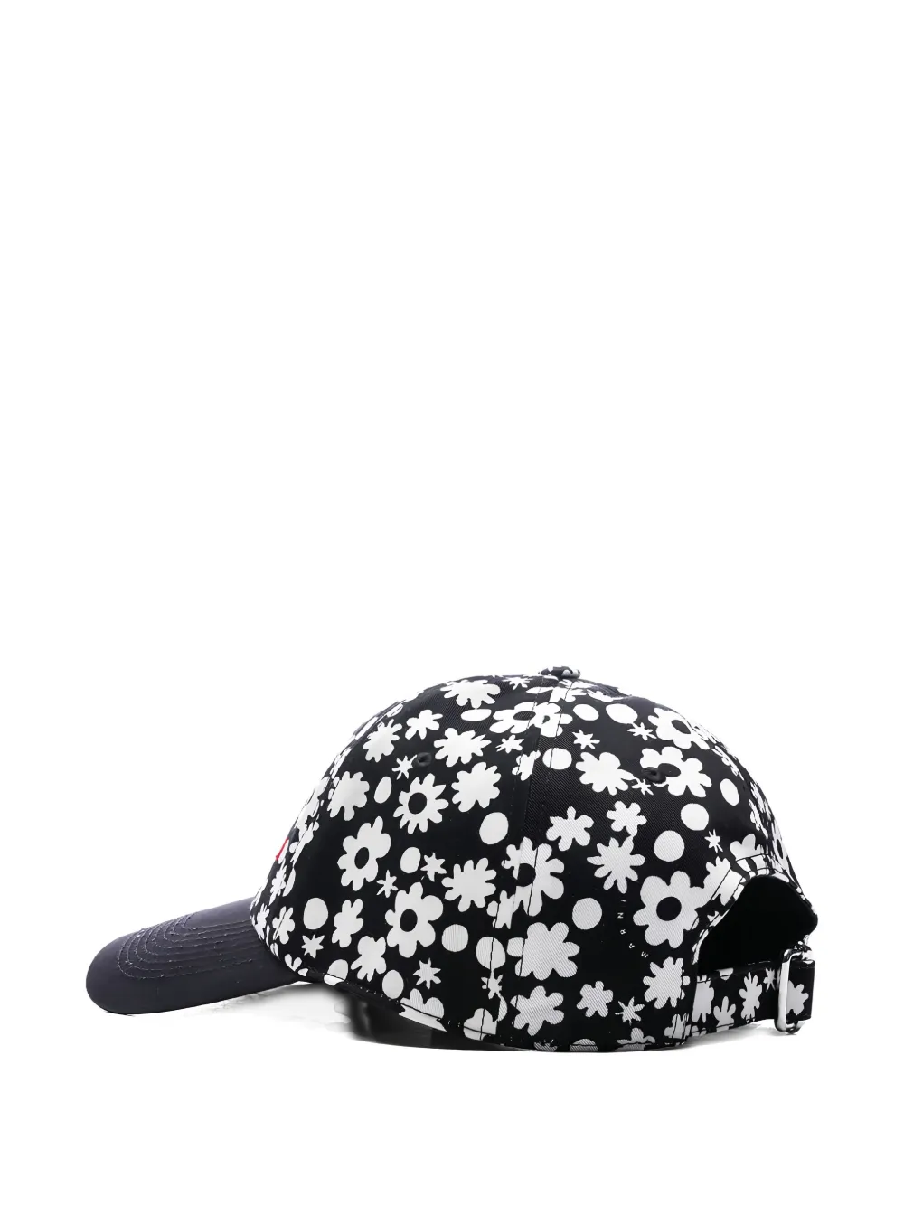 Marni Honkbalpet met bloemenprint Zwart