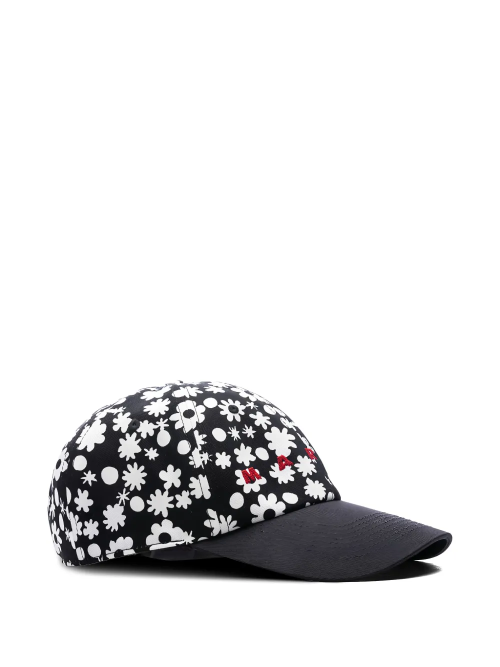  Marni Floral-print Baseball Cap - Black 