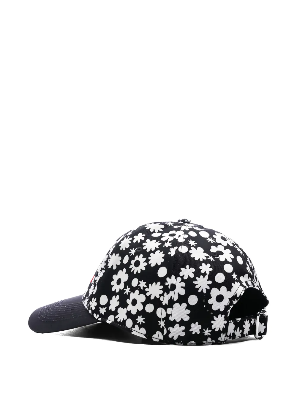 Marni Honkbalpet met bloemenprint - Zwart