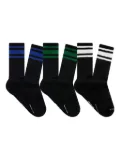 Neighborhood striped socks (pack of three) - Black
