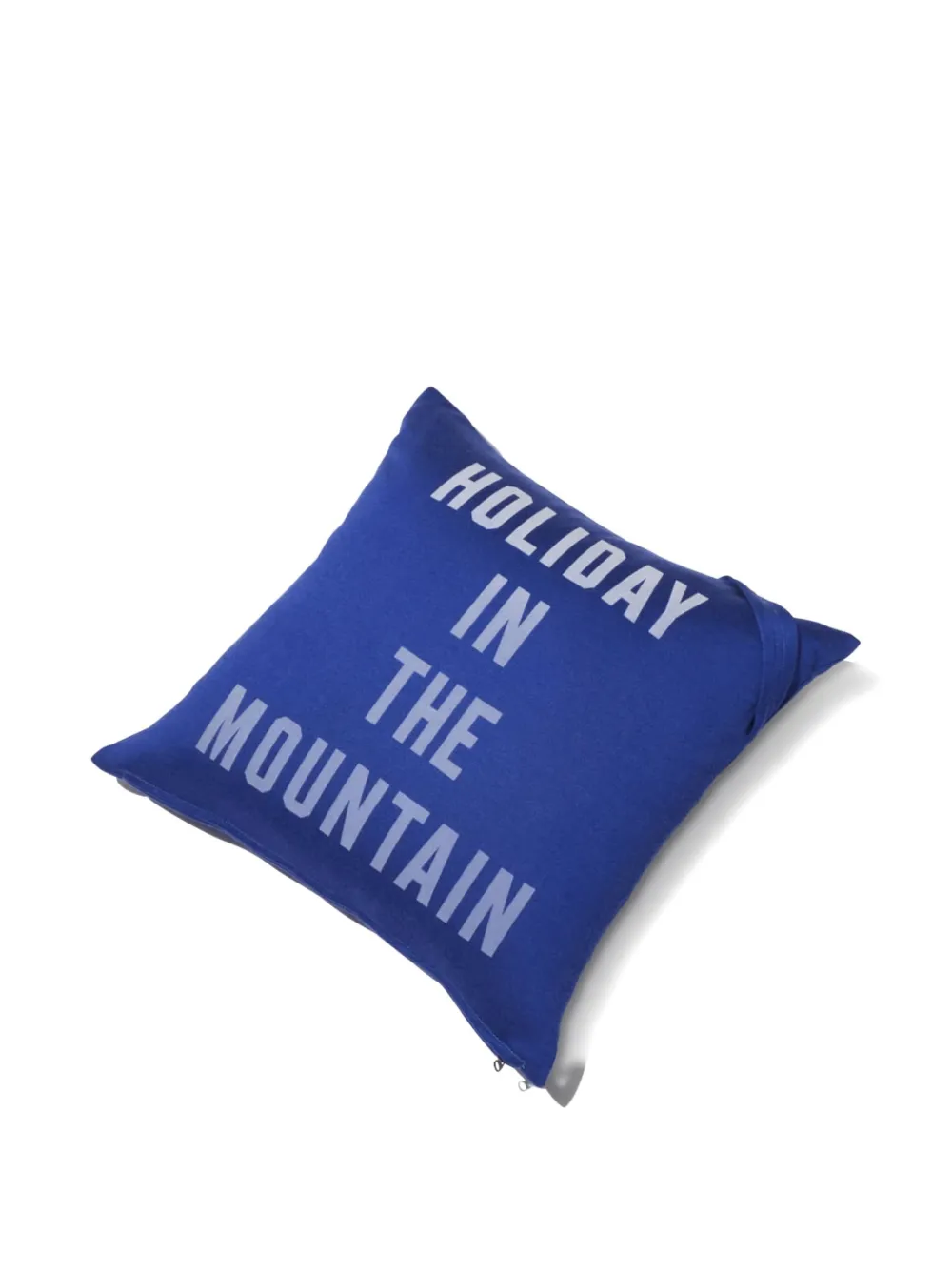 Mountain Research Logo-patch Single Cushion In Blue