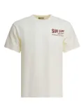 Sun Surf logo-print T-shirt - White