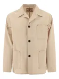 Sugar Cane Jeans patch-pockets shirt jacket - Neutrals