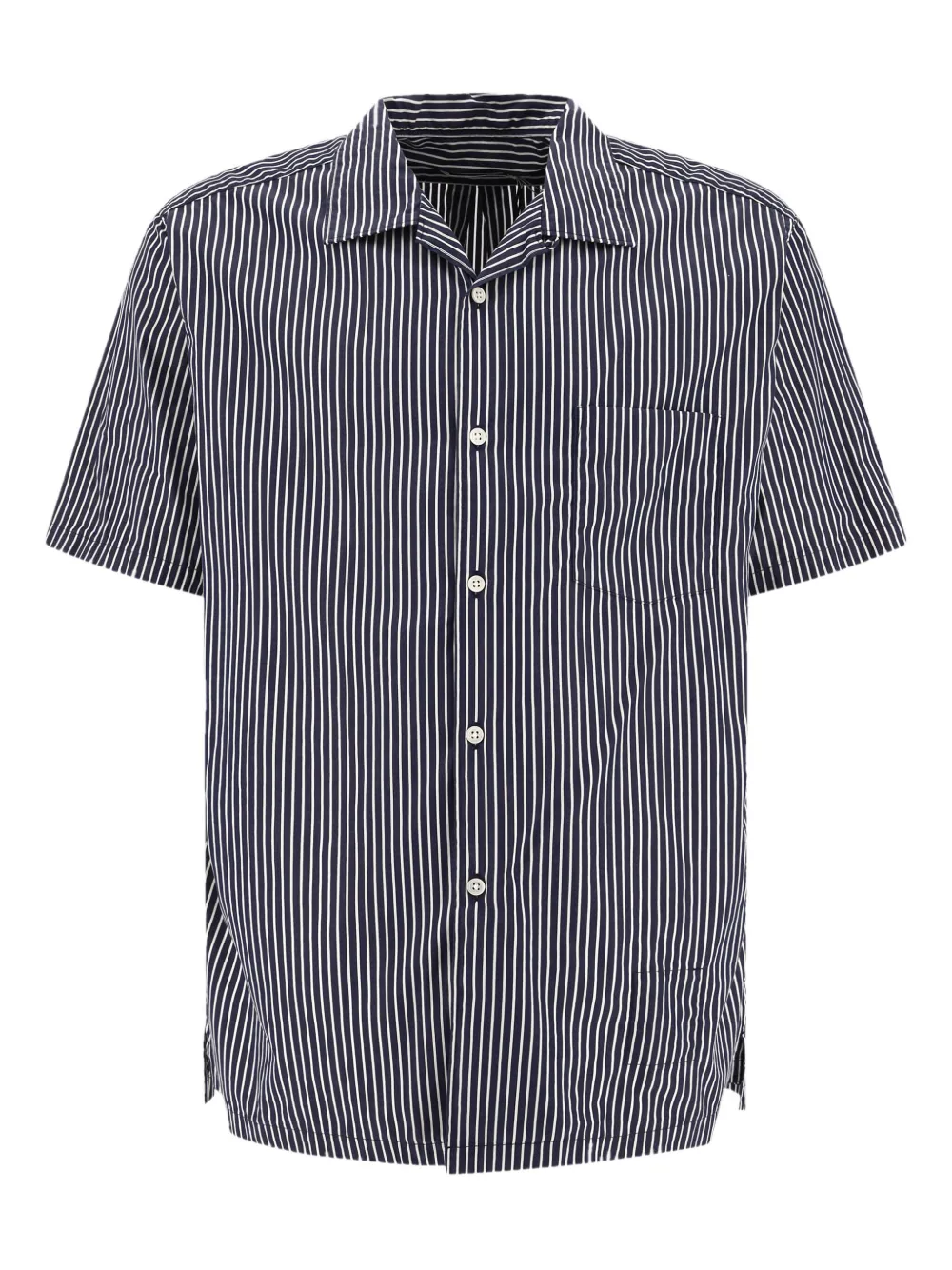 striped short-sleeve shirt