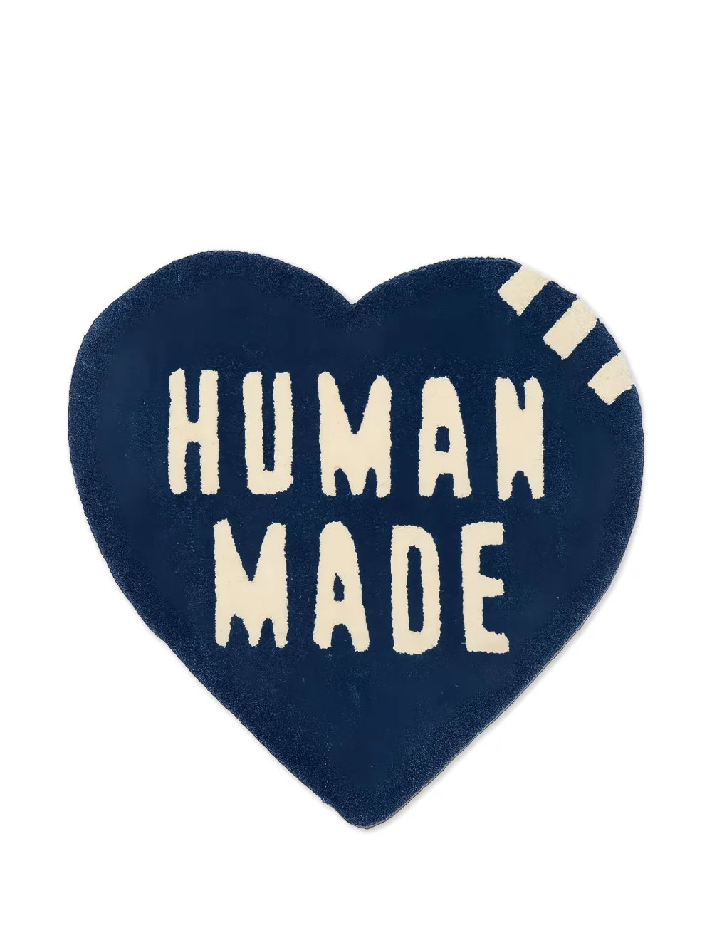Human Made Heart-shaped Logo Rug (64cm X 58.7cm) In Blue