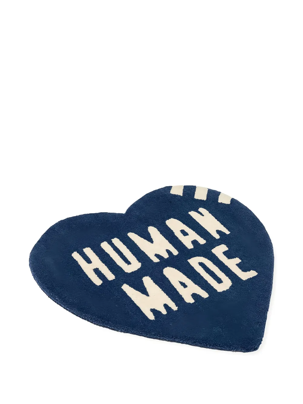 Human Made Heart-shaped Logo Rug (64cm X 58.7cm) In Blue