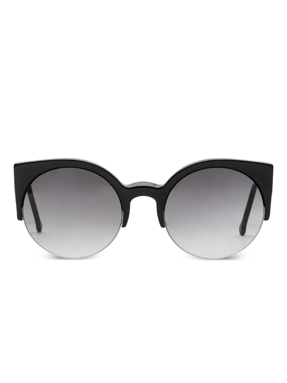 Retrosuperfuture Lucia zonnebril met half montuur Zwart