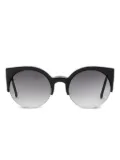 Retrosuperfuture Lucia half-rim sunglasses - Black