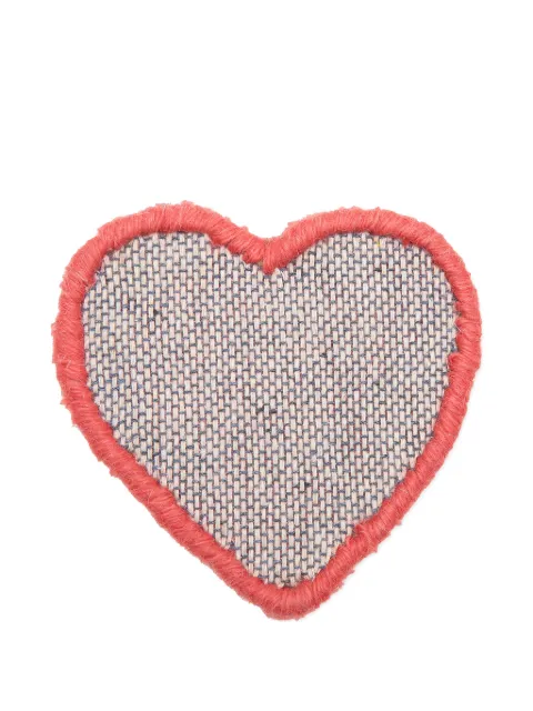 Human Made heart rug coaster (12cm x 12cm)
