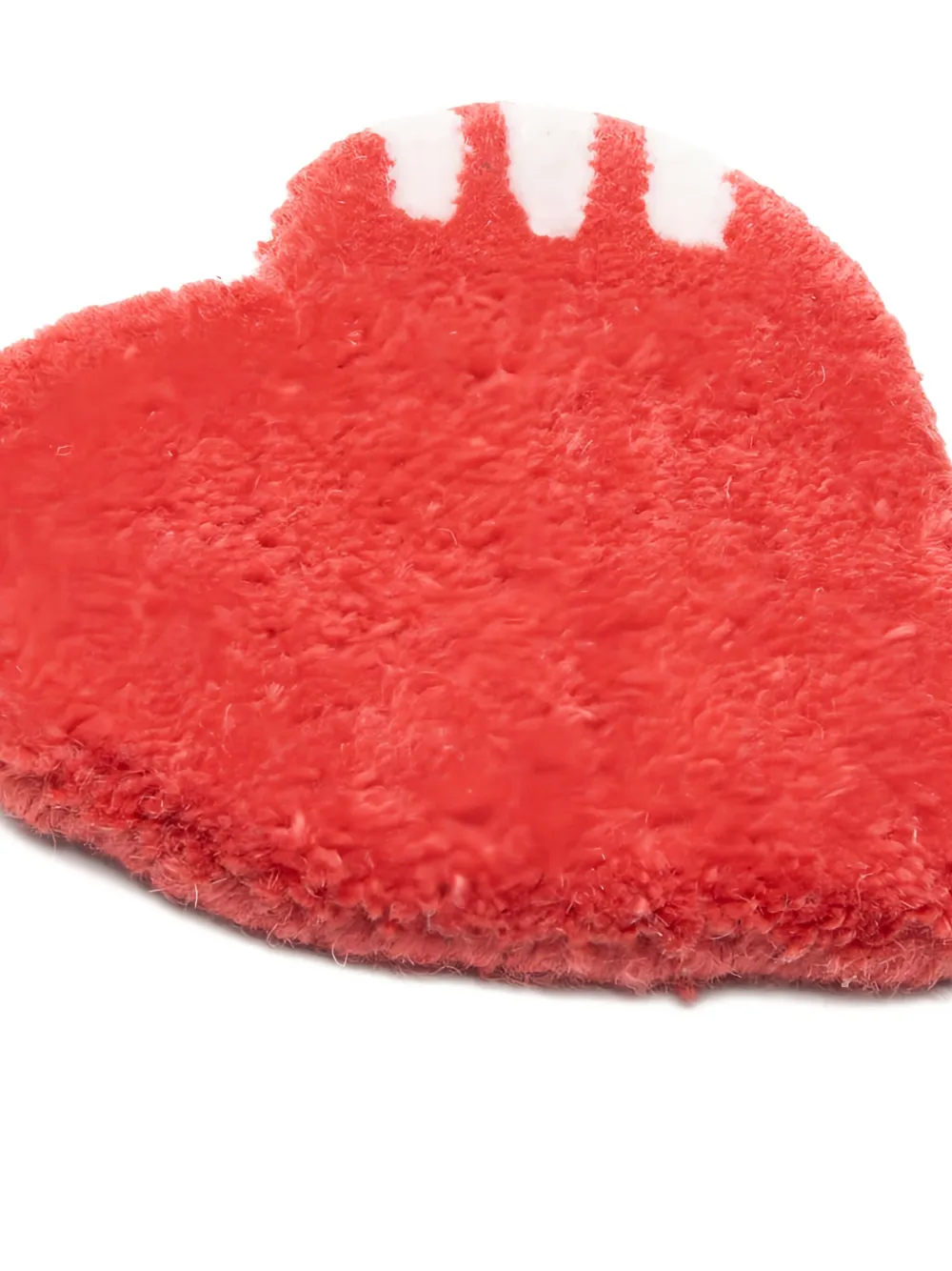 Human Made Heart Rug Coaster (12cm X 12cm) In Brown