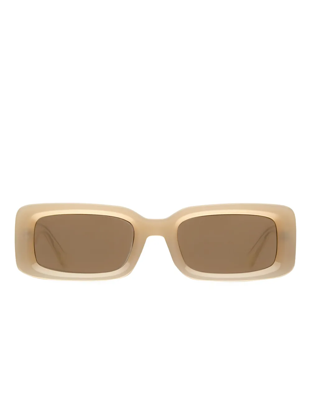 Akila X Verve X Soto Crystal-embellished Rectangle Sunglasses In Neutral