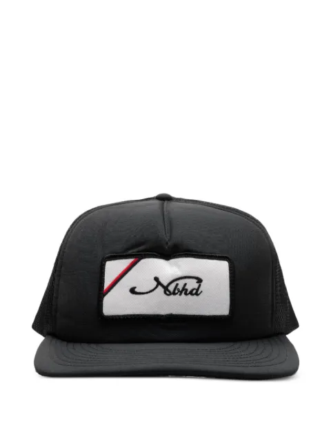 Neighborhood mesh-patch trucker cap