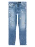 RTA Bryant paint-splatter jeans - Blue