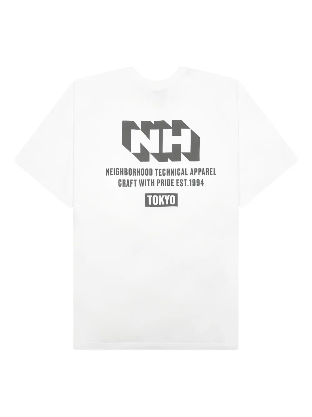 Neighborhood NH-17 T-shirt met logoprint Wit