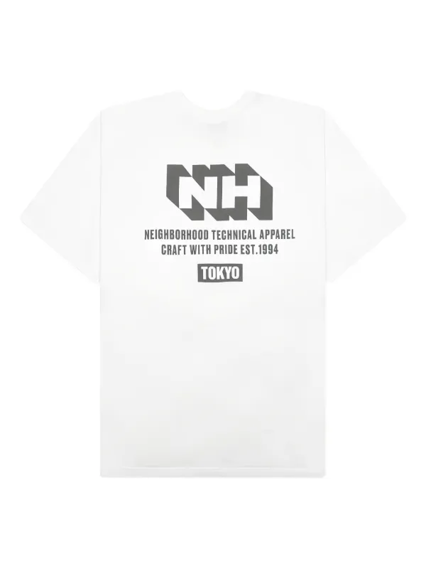 Neighborhood NH ロゴ Tシャツ | ホワイト | FARFETCH JP