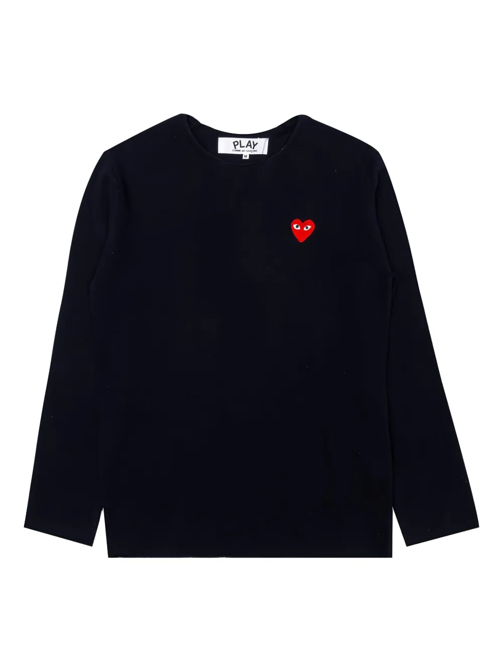 Comme Des Garçons Play Trui met hartvormig logo Zwart