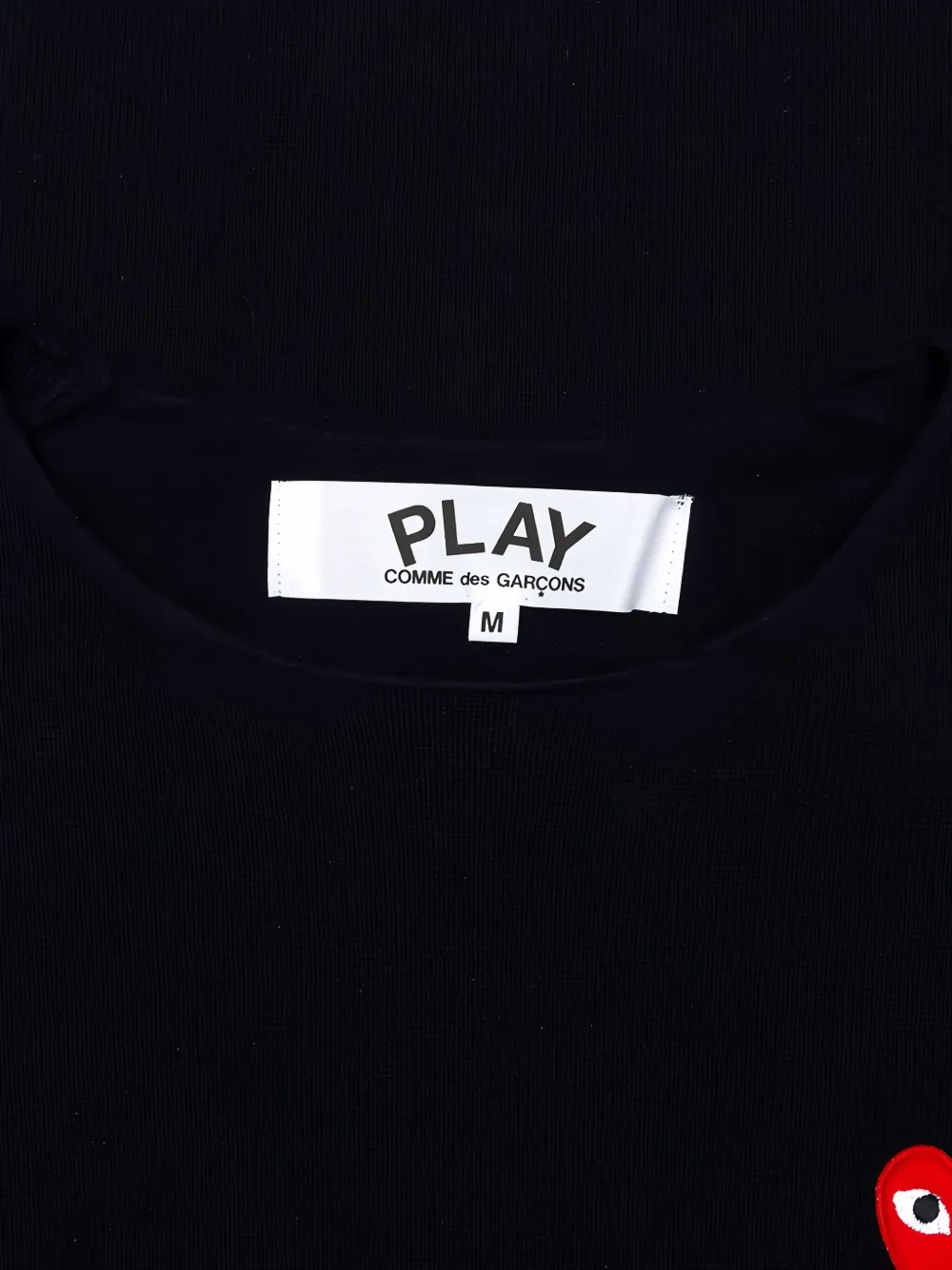 Comme Des Garçons Play Trui met hartvormig logo Zwart