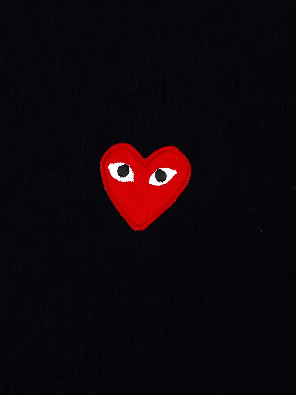 Comme Des Garçons Play Trui met hartvormig logo Zwart