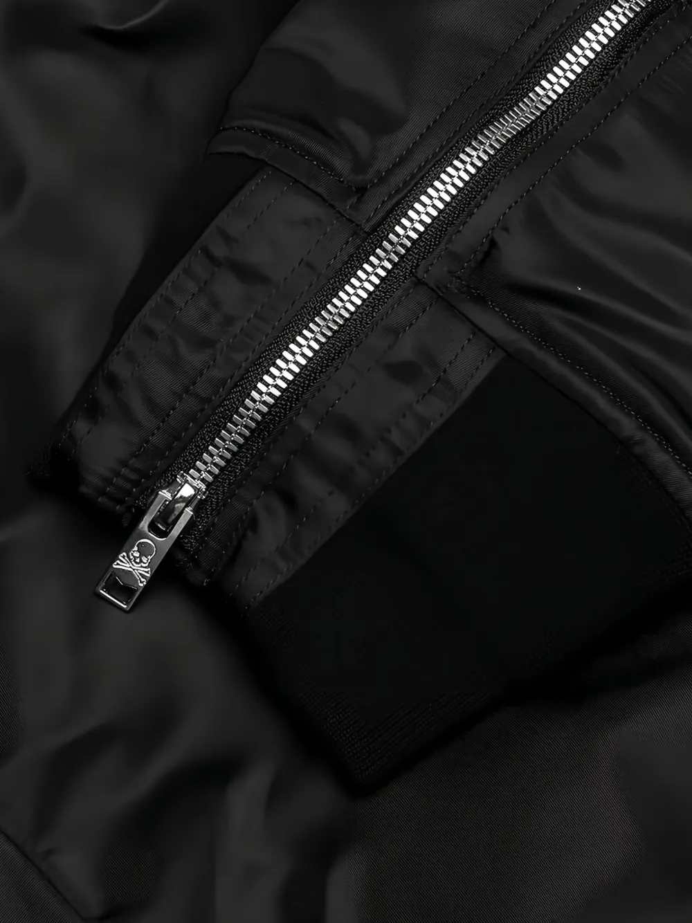 Mastermind Japan Bomberjack met doodskopprint Zwart