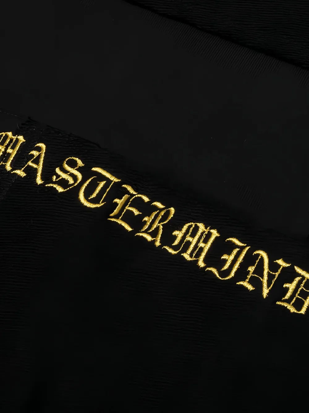 Mastermind Japan Hoodie met doodskoppatch en vlakken Zwart