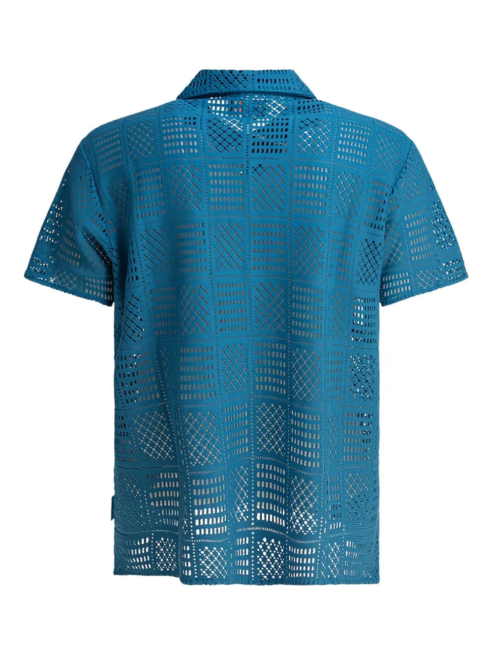 This Is Never That Overhemd met geometrisch patroon - Blauw