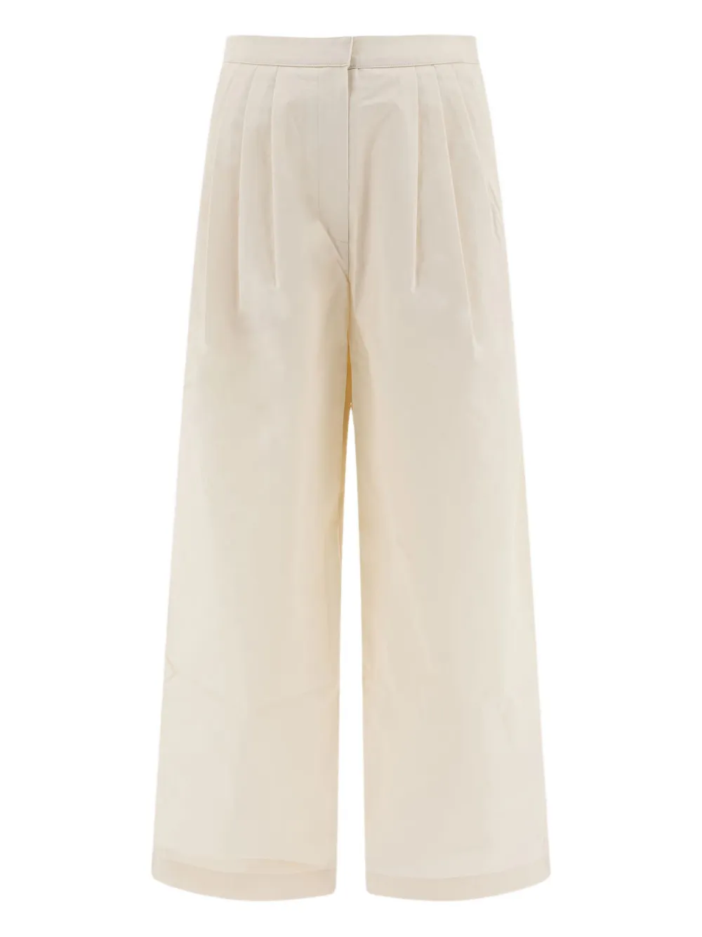 Theloom Pleated Wide-leg Pants In White
